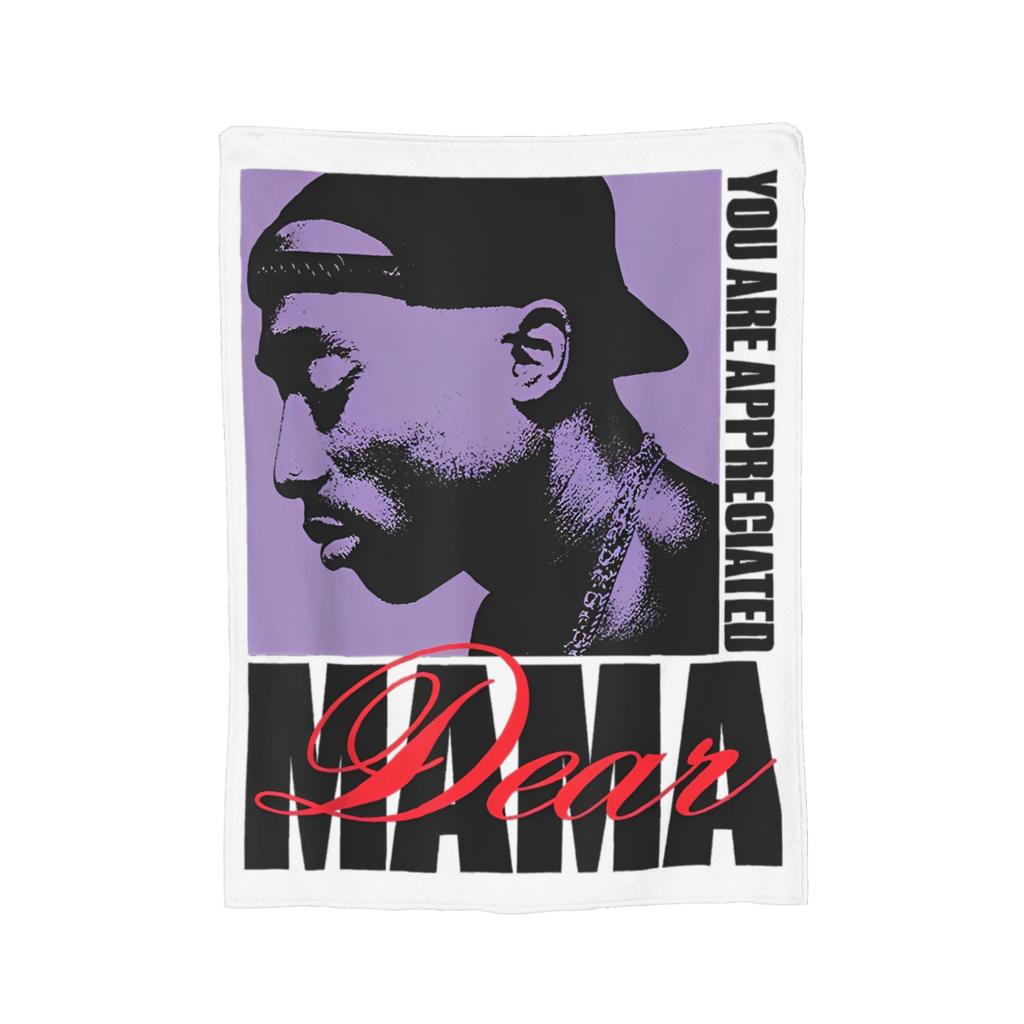 Poetic Justice Flannel Blankets Tupac 2pac Hip Hop Singer Fashion Throw Blanket for Home Rug Piece,
