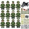 MOC Military Weapons Building Accessories Set with 12pcs Special Forces Camouflage Clothing Mini Figures Army Blocks Toys