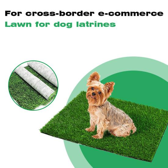 ПЭ Имитация газона Искусственная трава Ковер Для помещений и улицы Реалистичная трава с дренажными отверстиями Низкий уход Коврик для собачьей мочи Легкий
