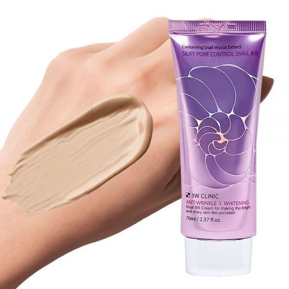 3w Clinic Control Silky Pore BB Cream Snail Whitening 70МЛ