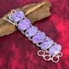 Ювелирные изделия из браслета из лепидолита, Ювелирные изделия из стерлингового серебра 925 пробы, Ювелирные изделия ручной работы Красивый браслет из драгоценных камней для любви