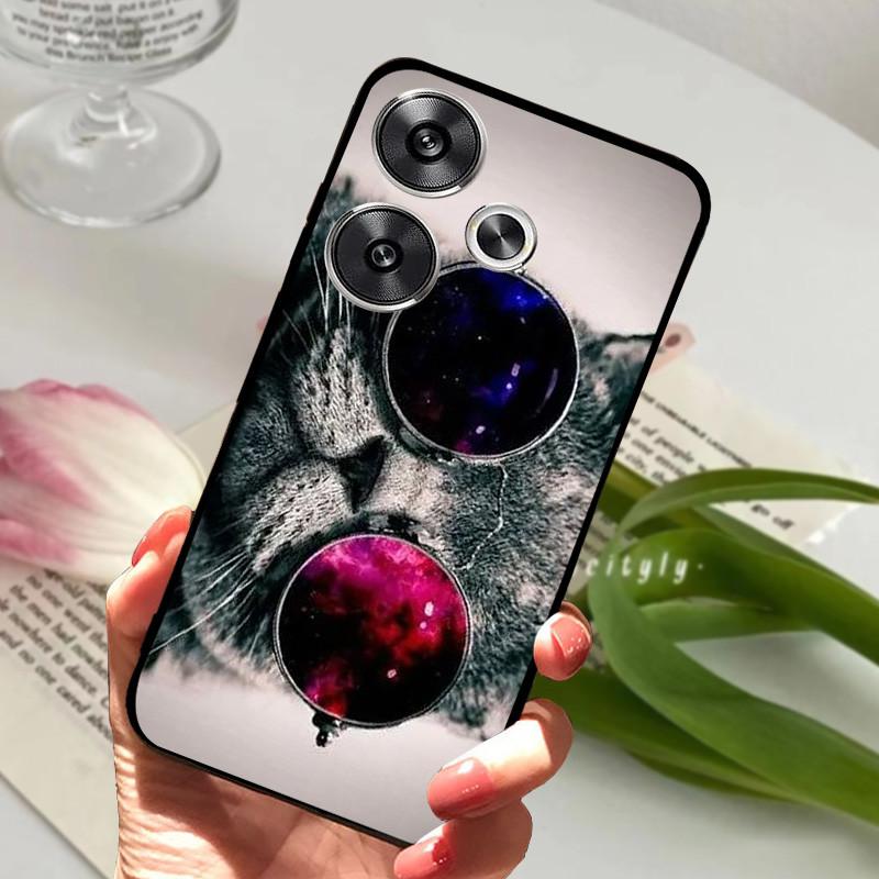 Чехол для POCO F6 Pro 5G Чехол POCOF6 Ударопрочный Мягкий ТПУ Силиконовый Чехол для Телефона Для Xiaomi POCO F6 Pro Capa F 6 Мультяшный Матовый Бампер