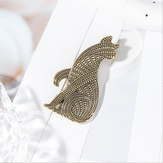 Брошь-булавка в форме кошки, в ретро-стиле, состаренный значок, износостойкий, нержавеющий, значок на лацкан пиджака, украшение для одежды