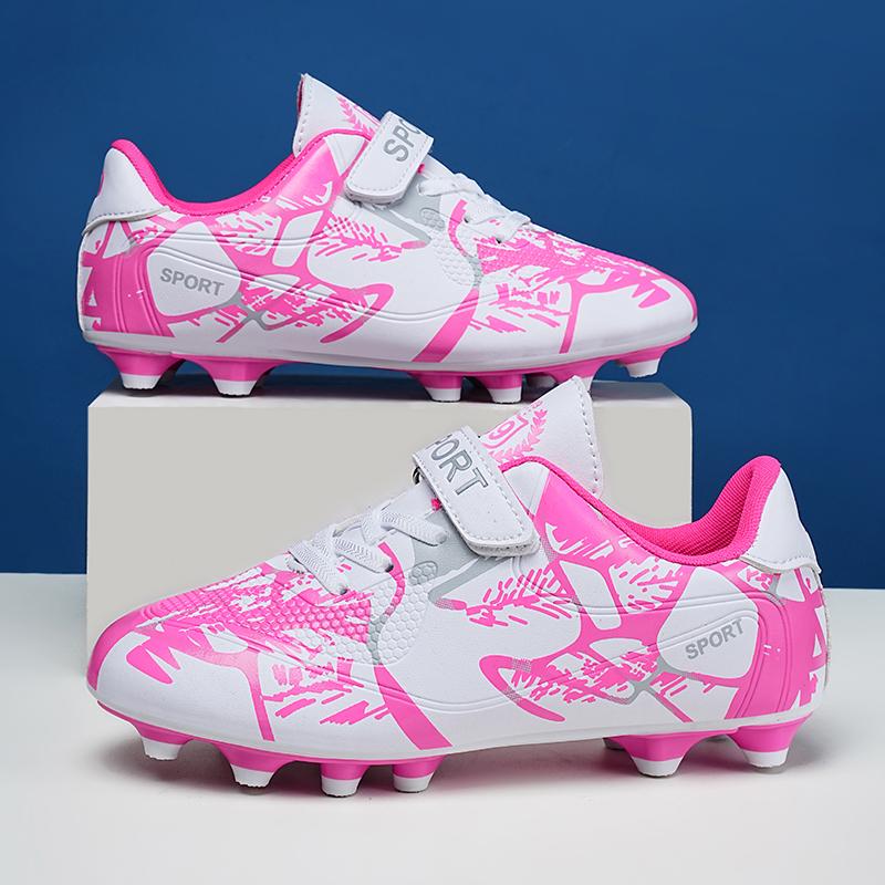 Kids Soccer Shoes Society FG School Football Boots Cleats Grass Sneakers Boys Girls Outdoor Athletic Training Sports Footwear