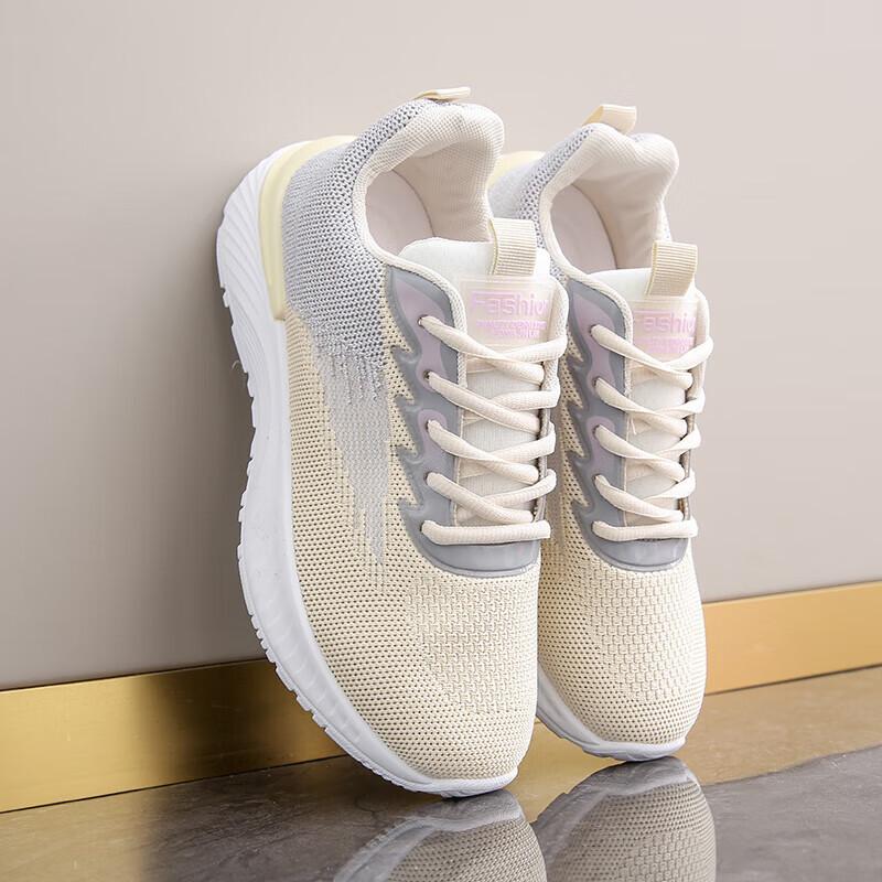 Ультралегкие кроссовки новая женская обувь весна и лето 2025 новые кроссовки на мягкой подошве сетчатые дышащие кроссовки для бега повседневная обувь
