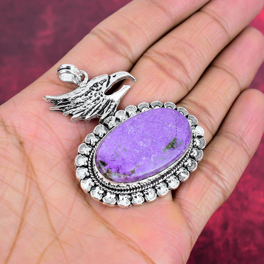 Ювелирные изделия из пурпурита, кулон из стерлингового серебра 925 пробы, ювелирные изделия ручной работы с драгоценными камнями, подарки для жены, абсолютно новый кулон