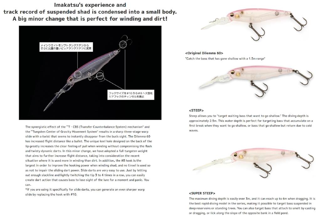 Imakatsu Дилемма 60 Приманка Steep Suspend Lure 815 (5667)