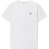 Levis Летняя Повседневная Футболка с Круглым Вырезом и Коротким Рукавом Унисекс Топы Белый 002U3-0000
