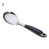 304 Stainless Steel Soup Spoon Colander with Thickened Handle Serving Ladle Flower Leakage Hole Tableware Kitchen Cooking Tool