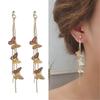 Sexy Ear Pin Long Tassel EarringsPendant Earrings All-match Personality Butterfly Long Tassel Earrings