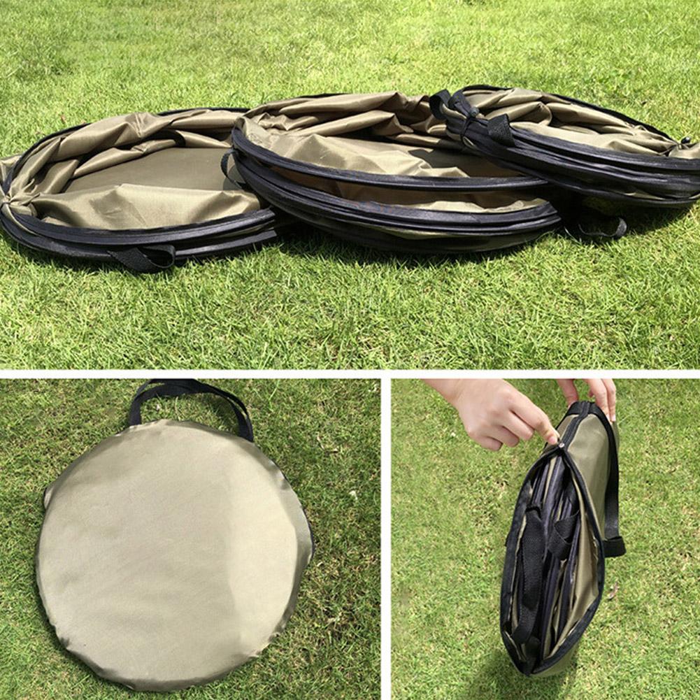 Армейский зеленый кемпинг, всплывающий мусорный бак для хранения листьев