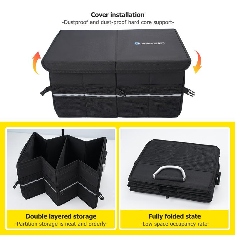 Car Trunk Storage Box Organizer Foldable Tidying Tool For Volkswagen VW Scirocco Passat Polo B5 B6 B7 CC Tiguan Sharan Touran zj0