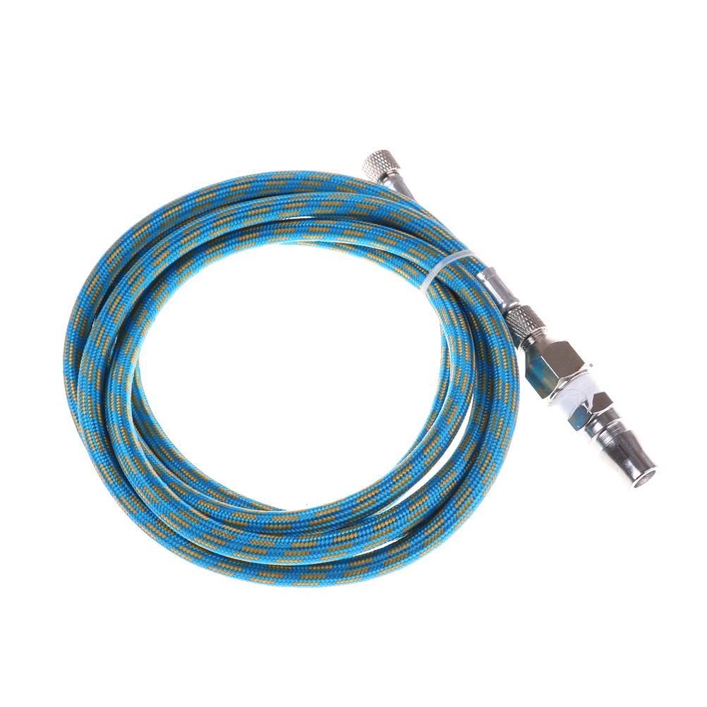 6' Braided Airbrush Air Hose Adapter W/ 2X 1/8'' Bsp Fitting Coupling Compressor