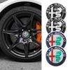Car Stickers For Alfa Romeo Car Wheel Hub Center Cap Metal Emblem Stickers For Alfa Romeo Giulietta GT 159 147 156 Mito Brera Gi