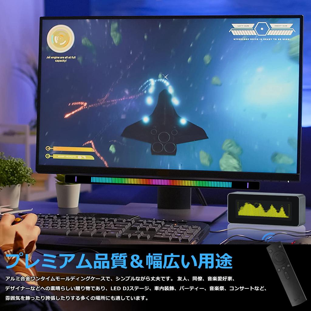 High Precision OLED Spectrum Analyzer Music Level Meter & Digital Clock 256x64 Dot Matrix VU Meter 3 Modes Spectrum Display