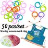 Mini 50PCS Crochet Clips Knitting Craftwork Knitting Clip Sewing Tools Markers Locking Stitch