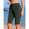 Charmleaks Шорты для плавания женские с карманами на шнурке женские шорты для плавания с подкладкой длиной до колена