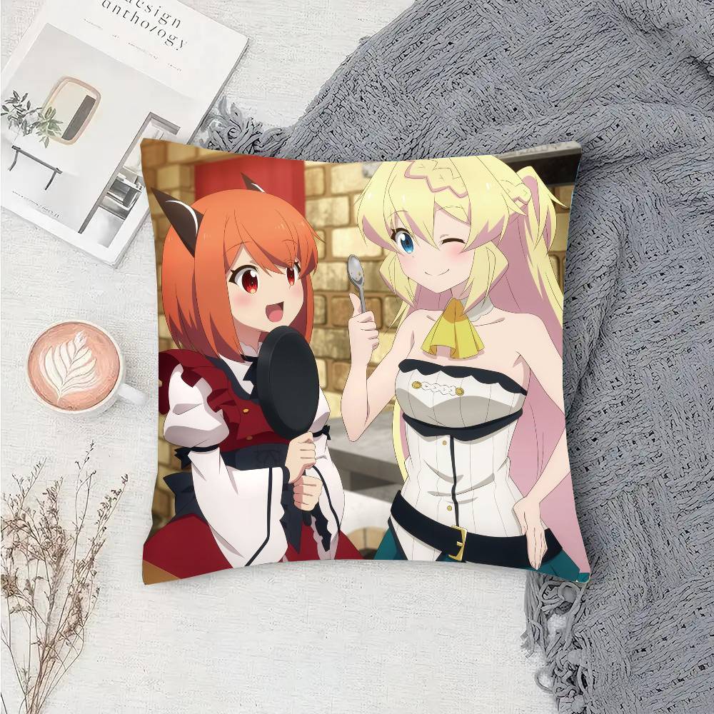 Я убивал слизней 300 лет и прокачал свой уровень Чехол для подушки Аниме Чехол для диванной подушки Декор комнаты Дома