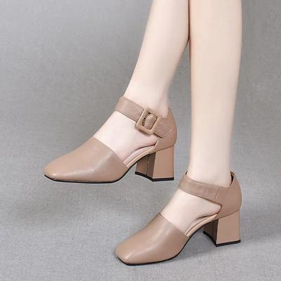 Женская мода бежевые туфли на высоком каблуке с круглым носком, высокого качества, противоскользящие, весенние, слипоны, для сексуальной вечеринки, ночного клуба ab518