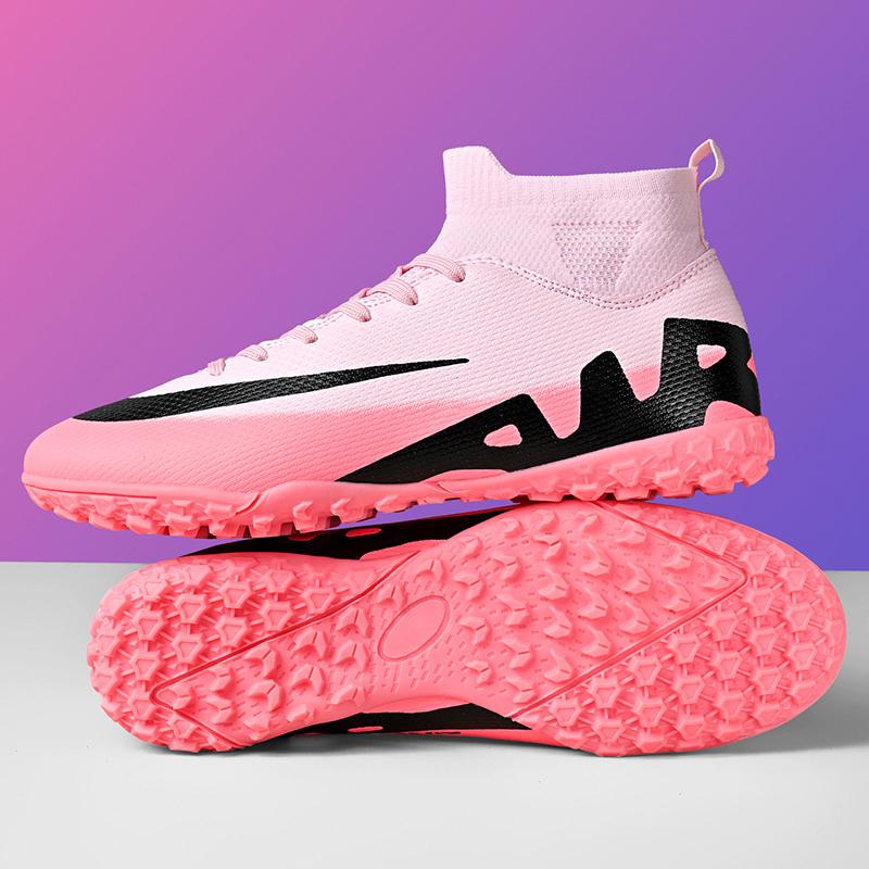 Новые мужские тренировочные футбольные бутсы с поддержкой голеностопа, детские шиповки, обувь для игры в футбол на траве TF/FG, для матчей, популярные, высококачественные, для футзала, для зала