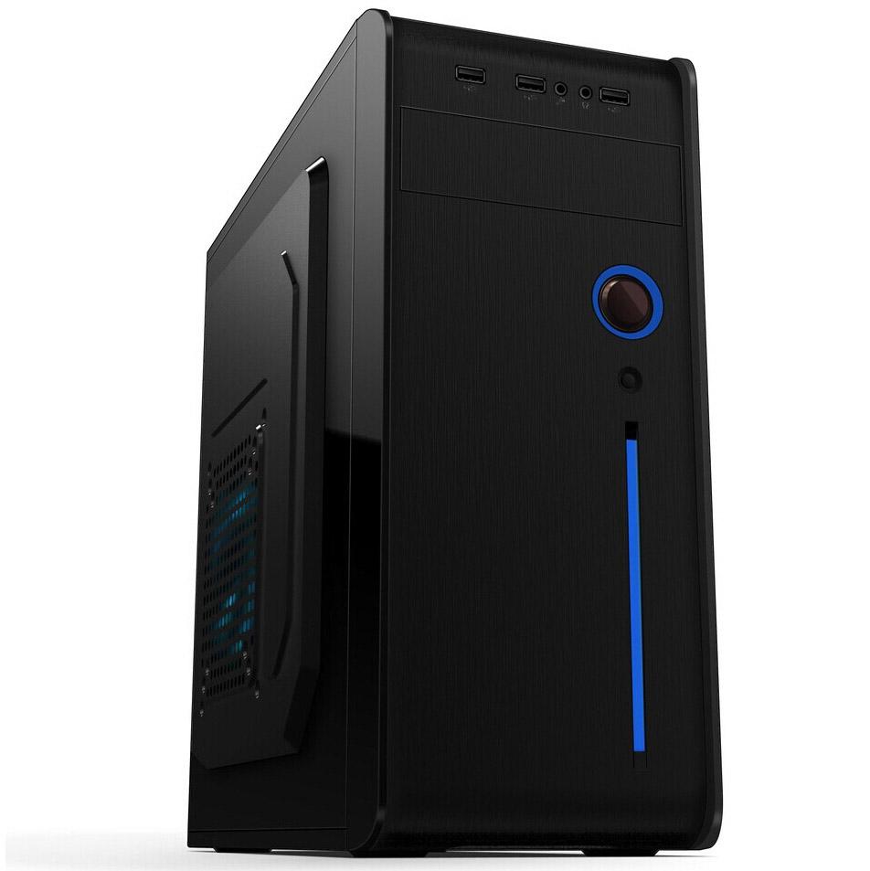 Akyga AK939BL Midi ATX Case 2x USB 2.0 Black without Power Supply