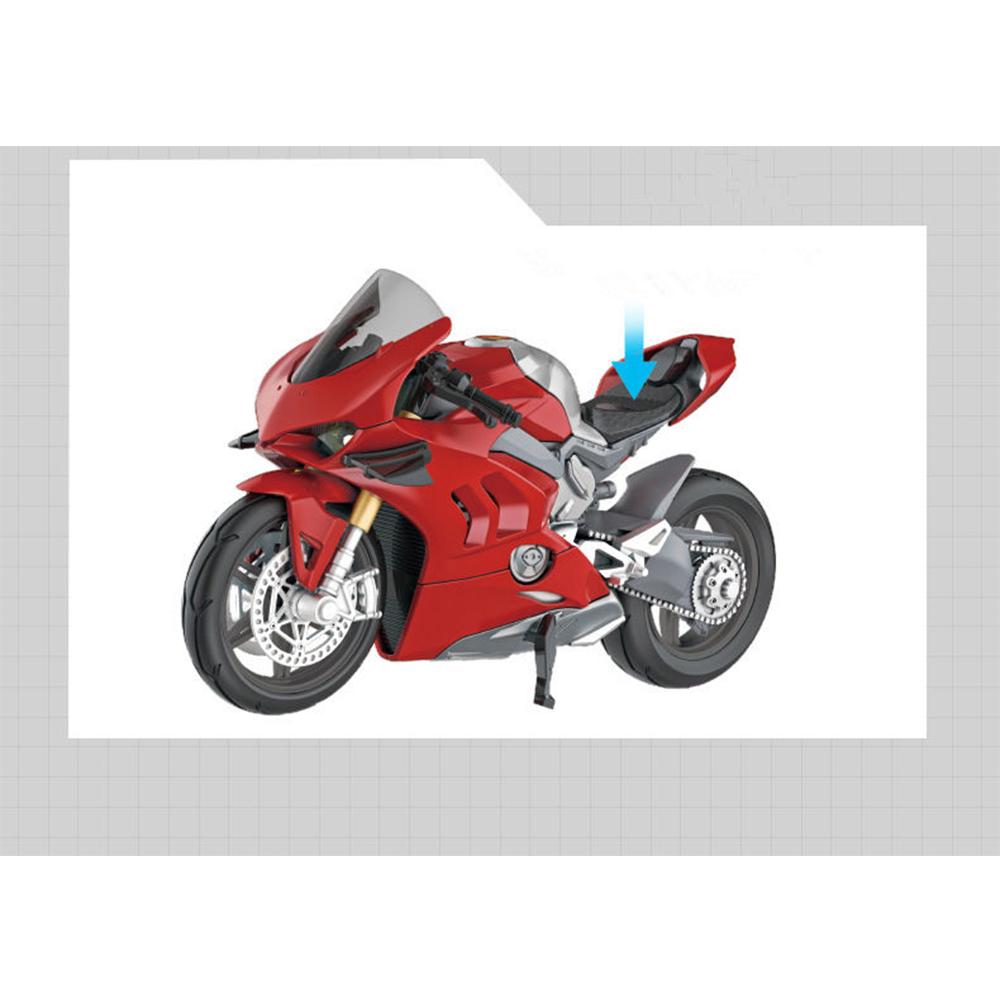 1/12 Assembly Version H2R Alloy Motorcycle Model Diecasts & Toy Metal Sound and Light Toys Car Collectibles Children’s Gifts