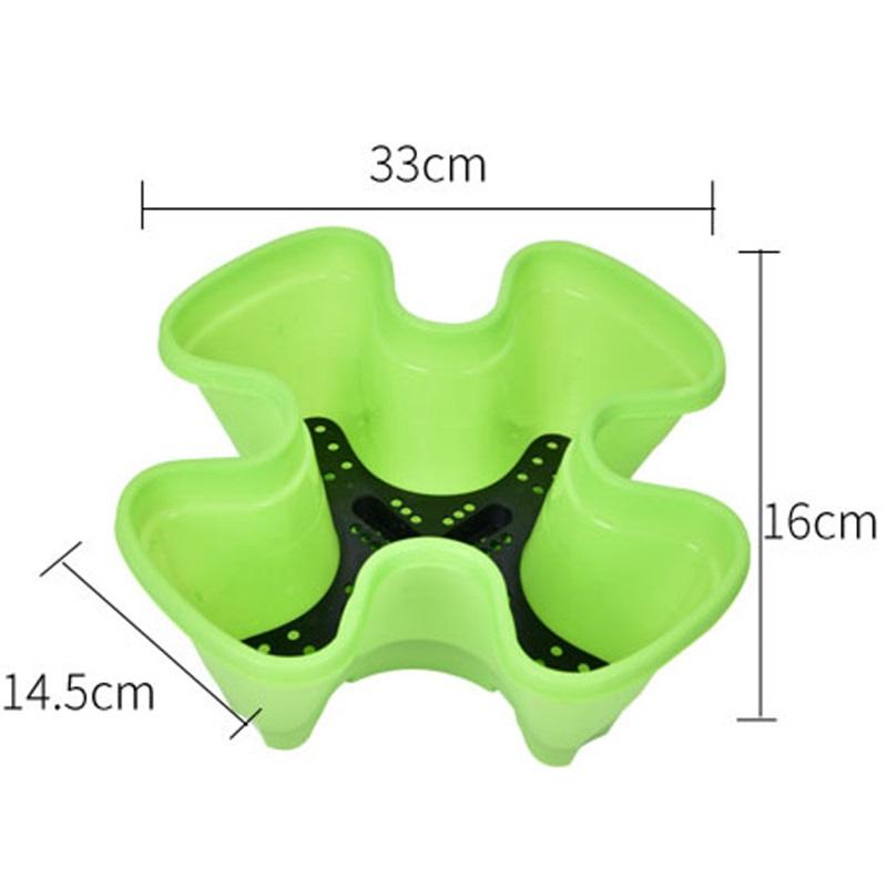 Пластиковый цветочный горшок, вертикальный многослойный ящик для рассады, огородный горшок для клубники, креативный контейнер для посадки на балконе