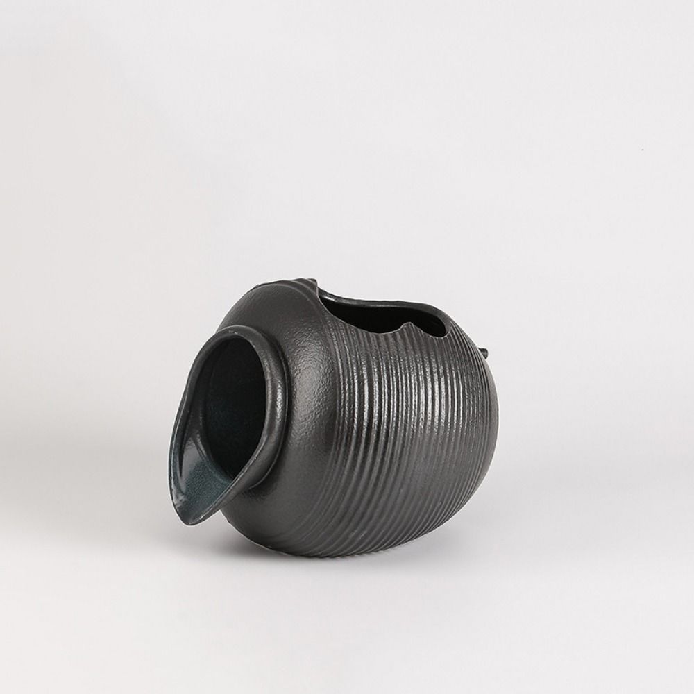 Top Opening Circulating Waterfall Jar Decorative Open Ceramic Tank Flowing Water Fountain  Eco-tank