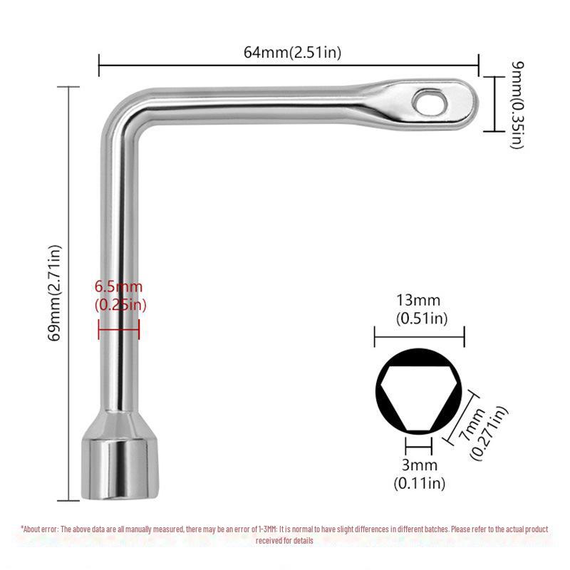 Многоцелевой ключ для лифта: Электрический шкаф управления, счетчик воды, ключ клапана. Универсальный треугольный ключ.