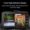 2025 New Motorcycle 3 Inch DVR HD Screen Motorcycle Driving Recorder Front and Rear Camera Dual Video Loop Recording IP65 Waterproof