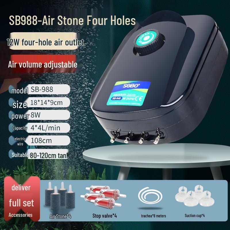 Songbao Silent Fish Tank Air Pump & Oxygenator