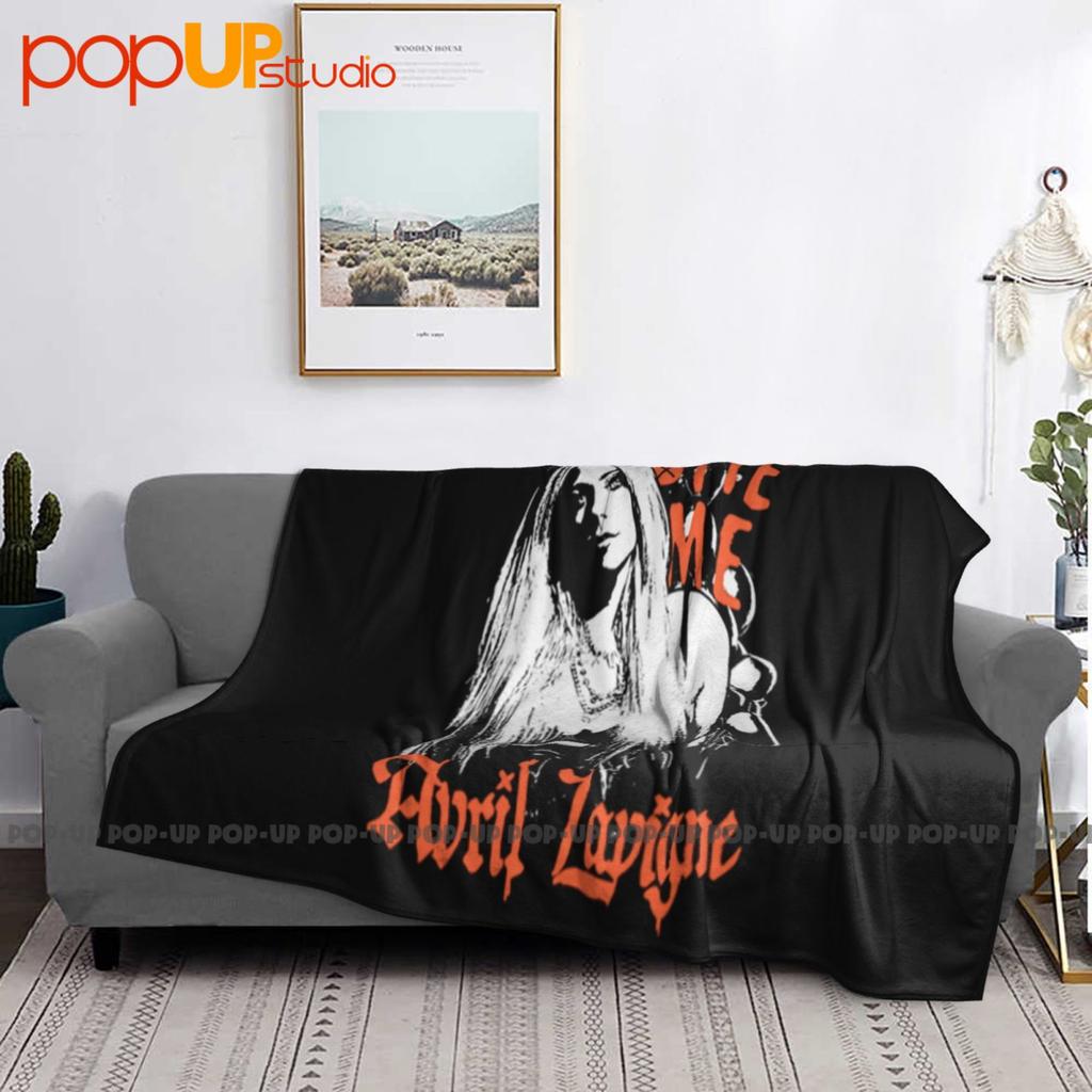 Плед Avril Lavigne Bite Ультрамягкий Зимнее Покрывало на Диван Постельное Белье