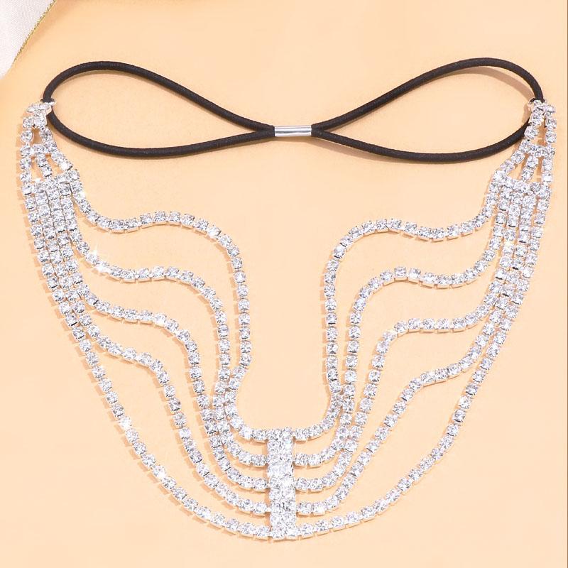 Модная цепочка на голову со стразами, ювелирные изделия, свадебные украшения для женщин, свадебная красивая повязка на голову, аксессуары для волос с кристаллами, подарки