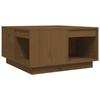 814532 vidaXL Coffee Table Honey Brown 60x61x32.5 Cm Solid Pine Wood