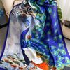 Autumn/Winter New Elegant Luxury Silk Scarf Decoration Shawl Sun Protection New Silk Satin Overlay with Beach Scarf