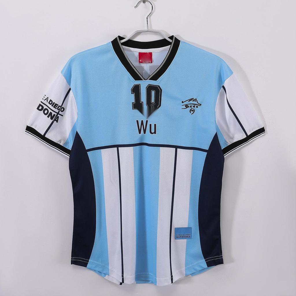 2001 Argentina Home Maradona Retro Jersey - Personalized & Customizable