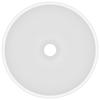 VidaXL Round Luxury Bathroom Sink Countertop Washbasin Toilet Hand Basin Cosmetic Room Interior Matt White 146965