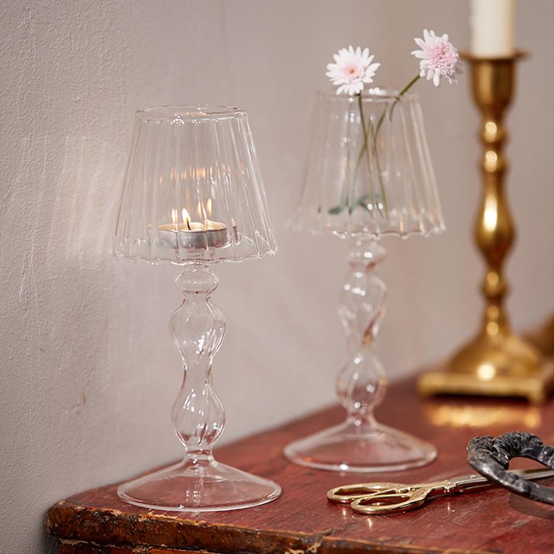 1 шт. Подсвечник в форме лампы на высокой ножке полосатый настольная лампа в форме 18,5x8,5 см