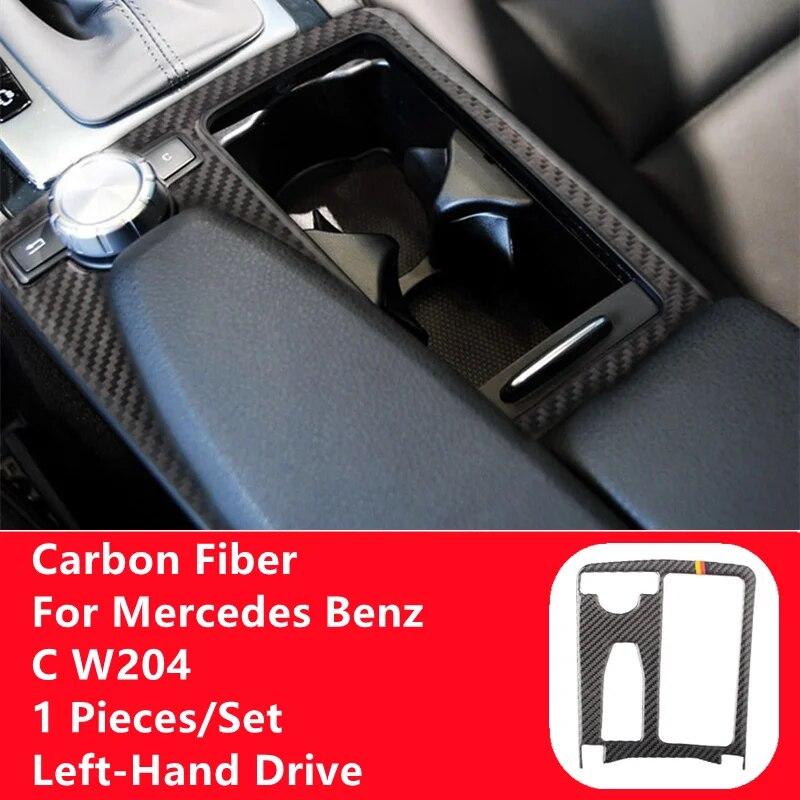 Углеродное волокно, модификация салона автомобиля, накладка, полоски, декоративные наклейки для Mercedes Benz C W204, внутренние аксессуары автомобиля