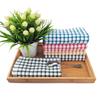 Waffle Plaid Dishcloth Set: Napkin, Tea Towel, Kitchen Towel, Scouring Pad, Cleaning Cloth.