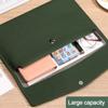 Leather Leather File Folder Large Capacity Briefcase Stationery Dustproof File Bag  School Office
