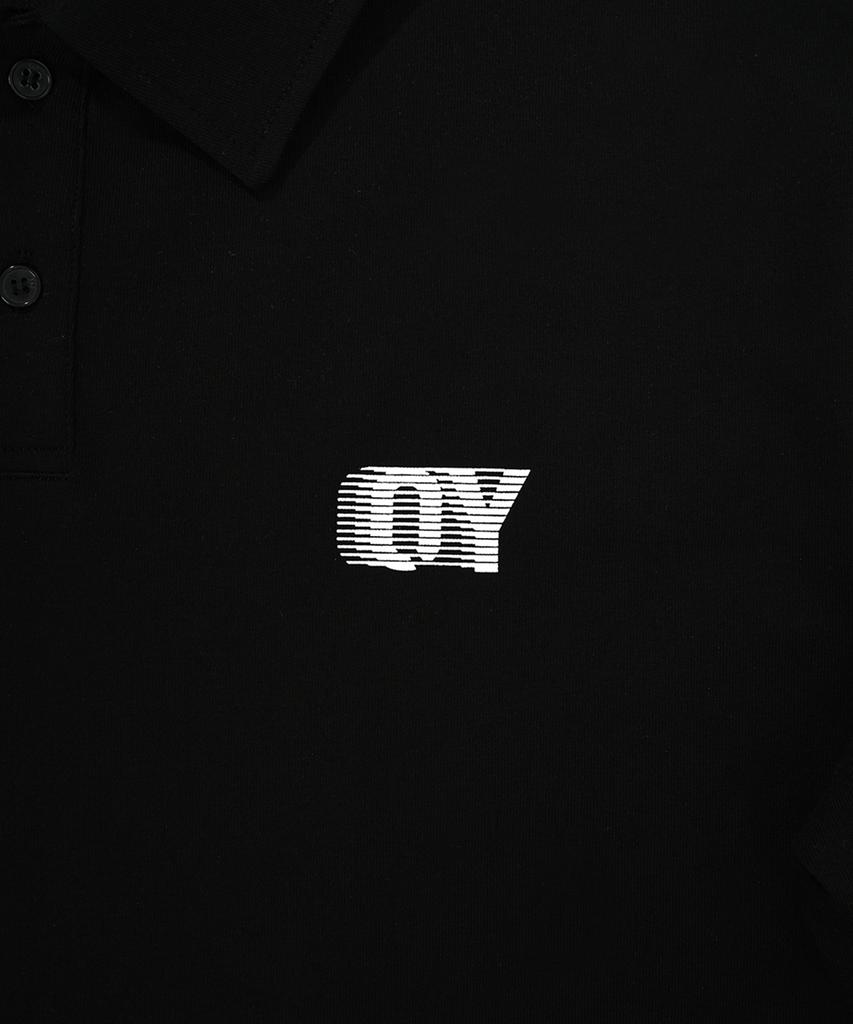 OHY Sporty Logo Collar Long Sleeve - Black