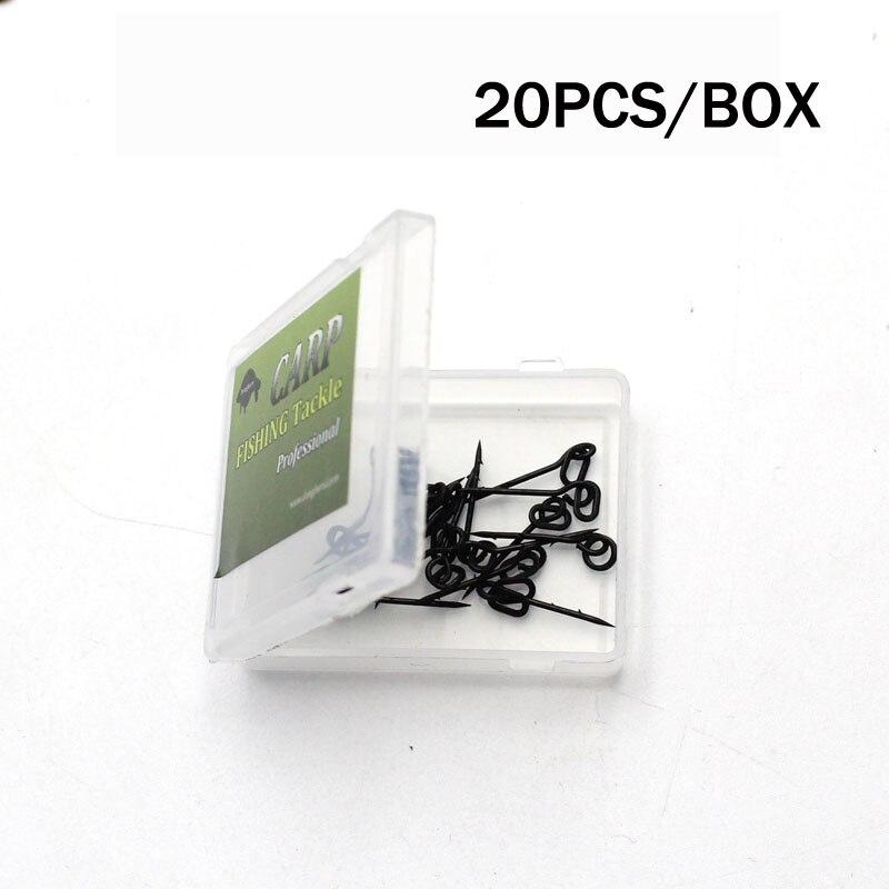 20PCS Metal Bait Spikes Carp Fishing Accessorie Bait Sting Boilies Pin with Ring Corn Ronnie Hair Rig Carp Feeder Tackle