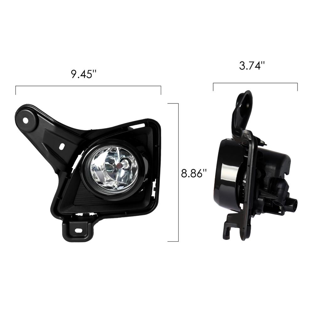 LED DRL Fog Lights For Toyota Hiace 2012-2013 For Toyota Quantam 2012-2013 Headlights Fog Light Car Accessories 12V