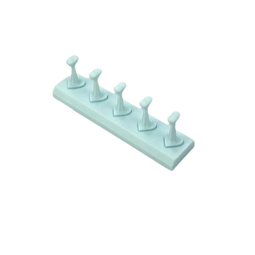 3D Print Non-Magnetic Nail Stand 5 Grid Design Non-Magnetic Nail Showing Holder Heart-Shaped Reusable False Nail Display Rack