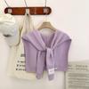 Knotted Shawl Women'S  Fake Collar Air-Conditioned Room Solid Color Shoulder Scarf Knitted Outer Cape Small Vest