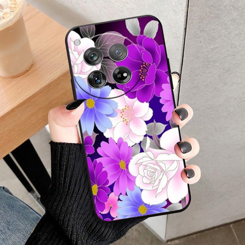 For OnePlus 12 Case Cover For OnePlus12 Fundas New Black Soft Silicone TPU Protective Phone Case For One Plus 12 Bumper Coque