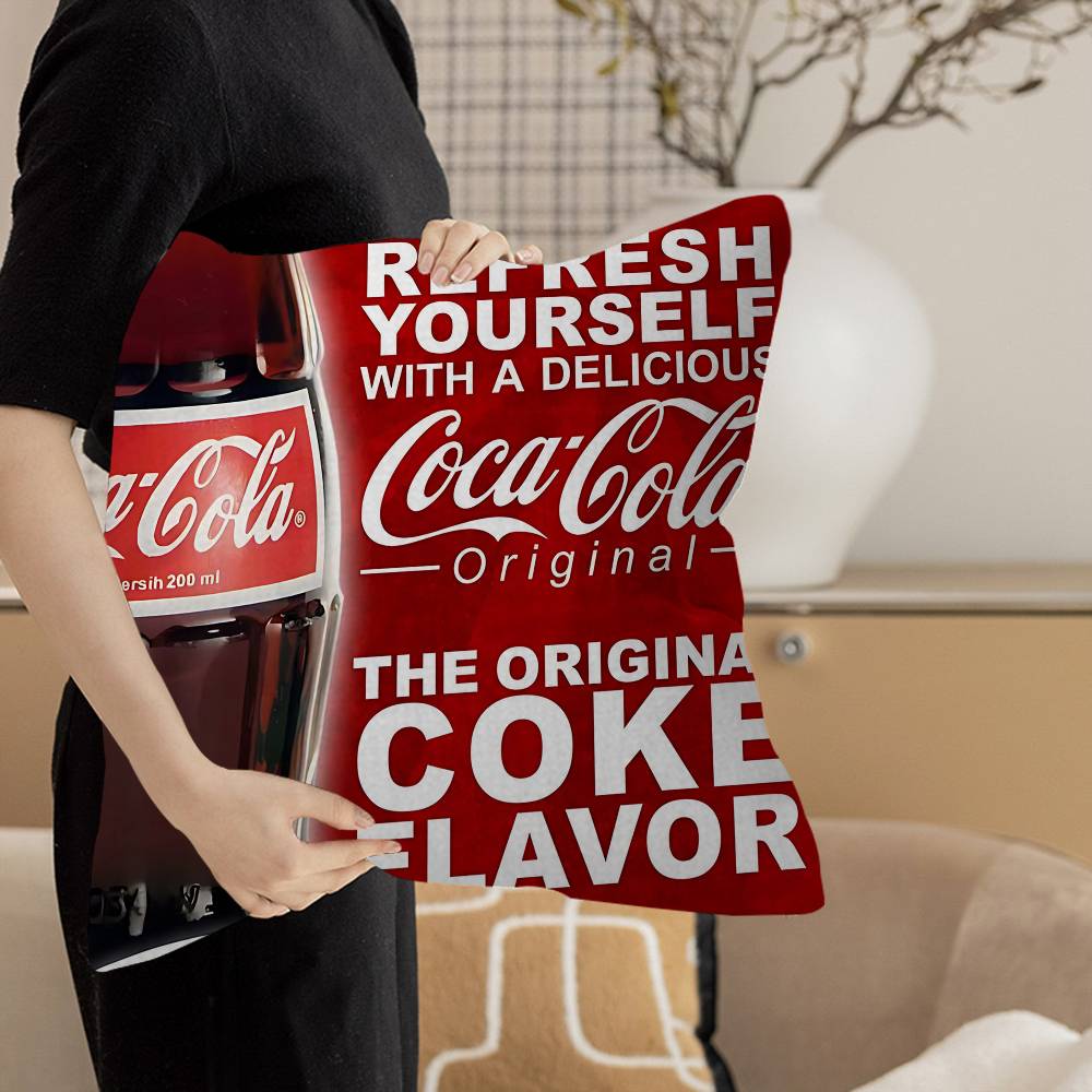 Наволочка C-Coca C-Cola Мультяшный Подарок Наволочка для Подушки Спальня Дом Диван Стул Сиденье Декор Наволочка