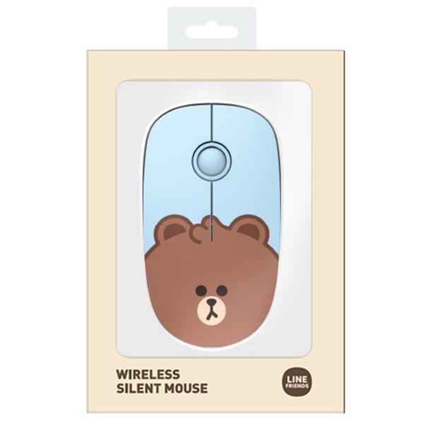 Бесшумная беспроводная мышь Line Friends, RMS-LF-MINI-BR, мини-коричневый
