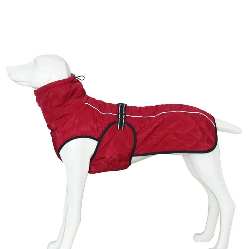 Waterproof Reflective Winter Warm Cotton Vest Jacket for Large and Medium Dogs Outdoor Pet Coat Clothing Labrador
